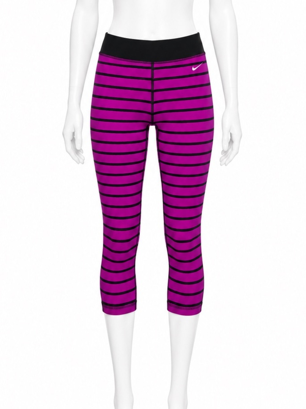 Nike Purple Stripe Cropped Leggings size medium